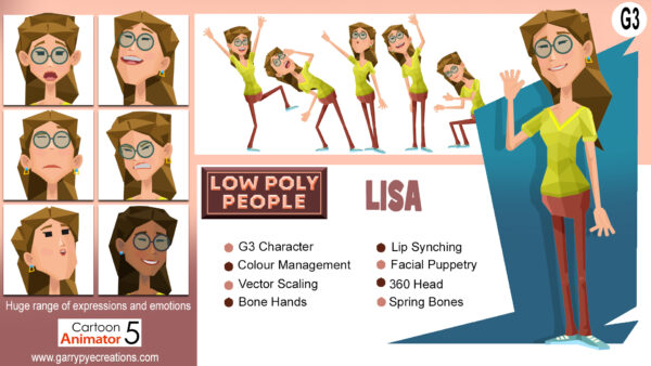 Low Poly People - Lisa - Image 2