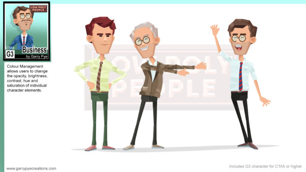 Low Poly People - Business - Image 4