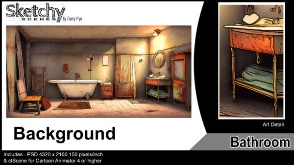 Sketchy Scenes - Bathroom - Image 2