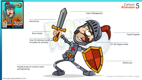 Toons Folk - Knight - Image 3