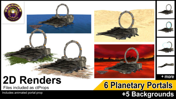 6 Planetary Portals + 5 Backgrounds - Image 3