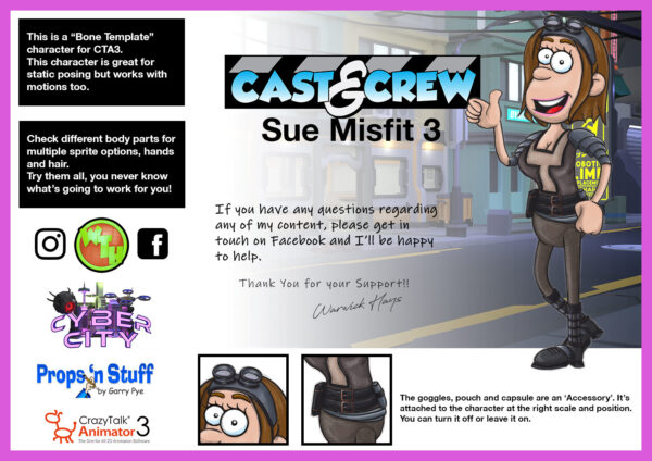Cast & Crew - Sue Misfit 3 - Image 2